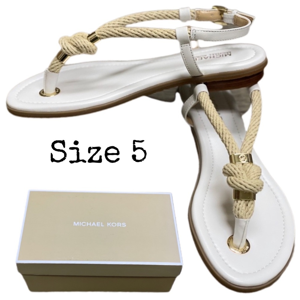 MICHAEL Michael Kors Holly Rose Flat Rope Sandals